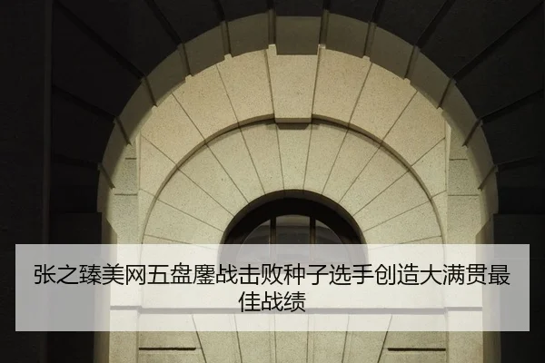 张之臻美网五盘鏖战击败种子选手创造大满贯最佳战绩